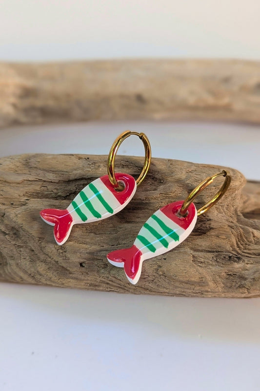Boucles dâoreilles La Coquette â Sardines de bonheur
