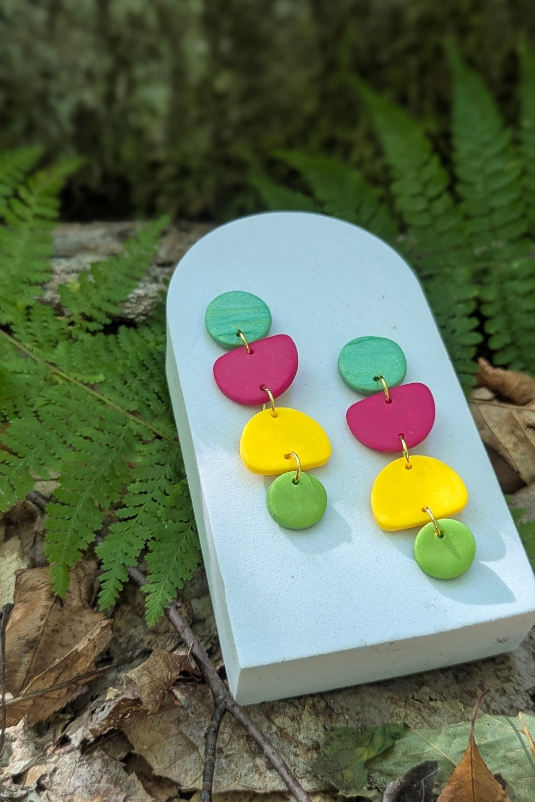 Boucles d'oreilles Zeste - Collection Les Éclatées