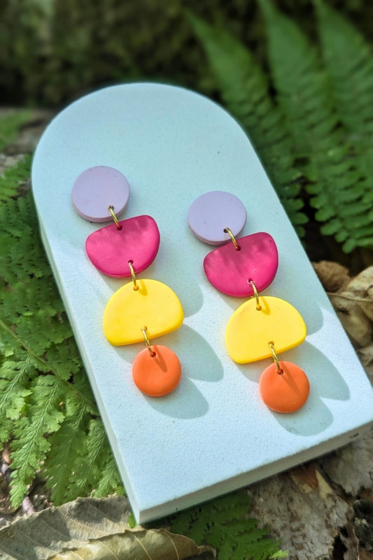 Boucles d'oreilles Zeste - Collection Les Éclatées