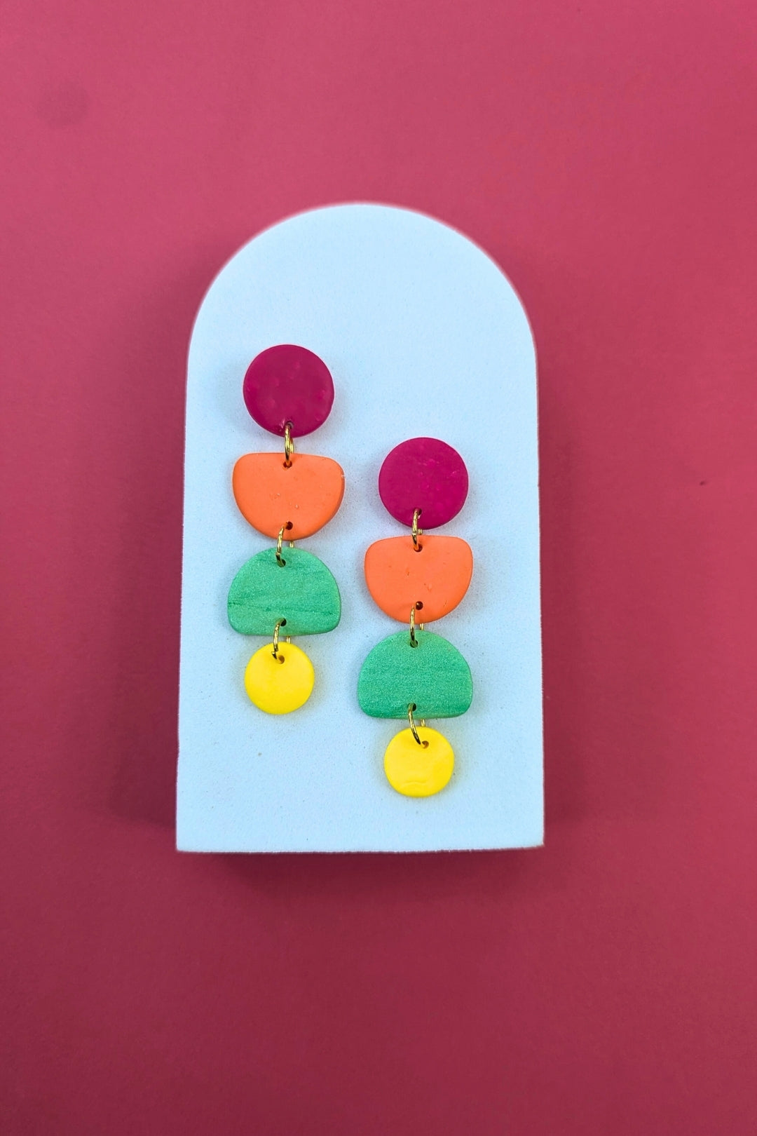 Boucles d'oreilles Zeste - Collection Les Éclatées