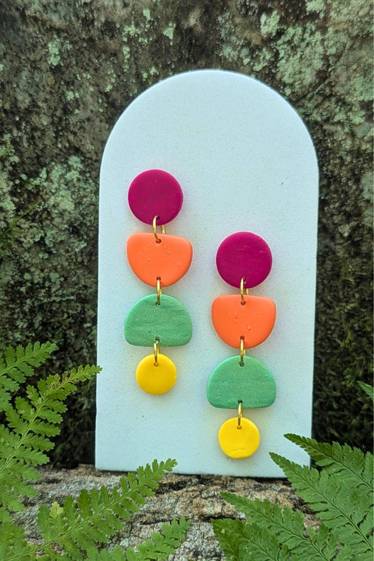 Boucles d'oreilles Zeste - Collection Les Éclatées