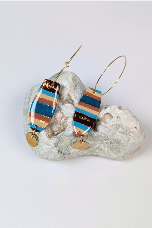 Boucles d'oreilles Ellipse - Collection Les Éclatées