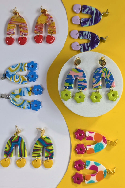 Boucles d'oreilles Josie - Collection Les Éclatées