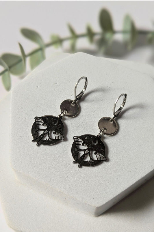 Boucles d'oreilles Luna Papillon - Collection Harmonie