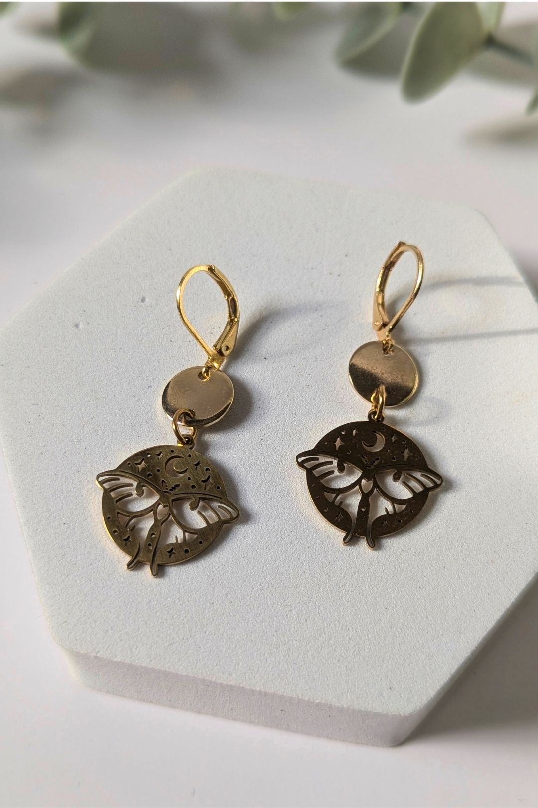 Boucles d'oreilles Luna Papillon - Collection Harmonie