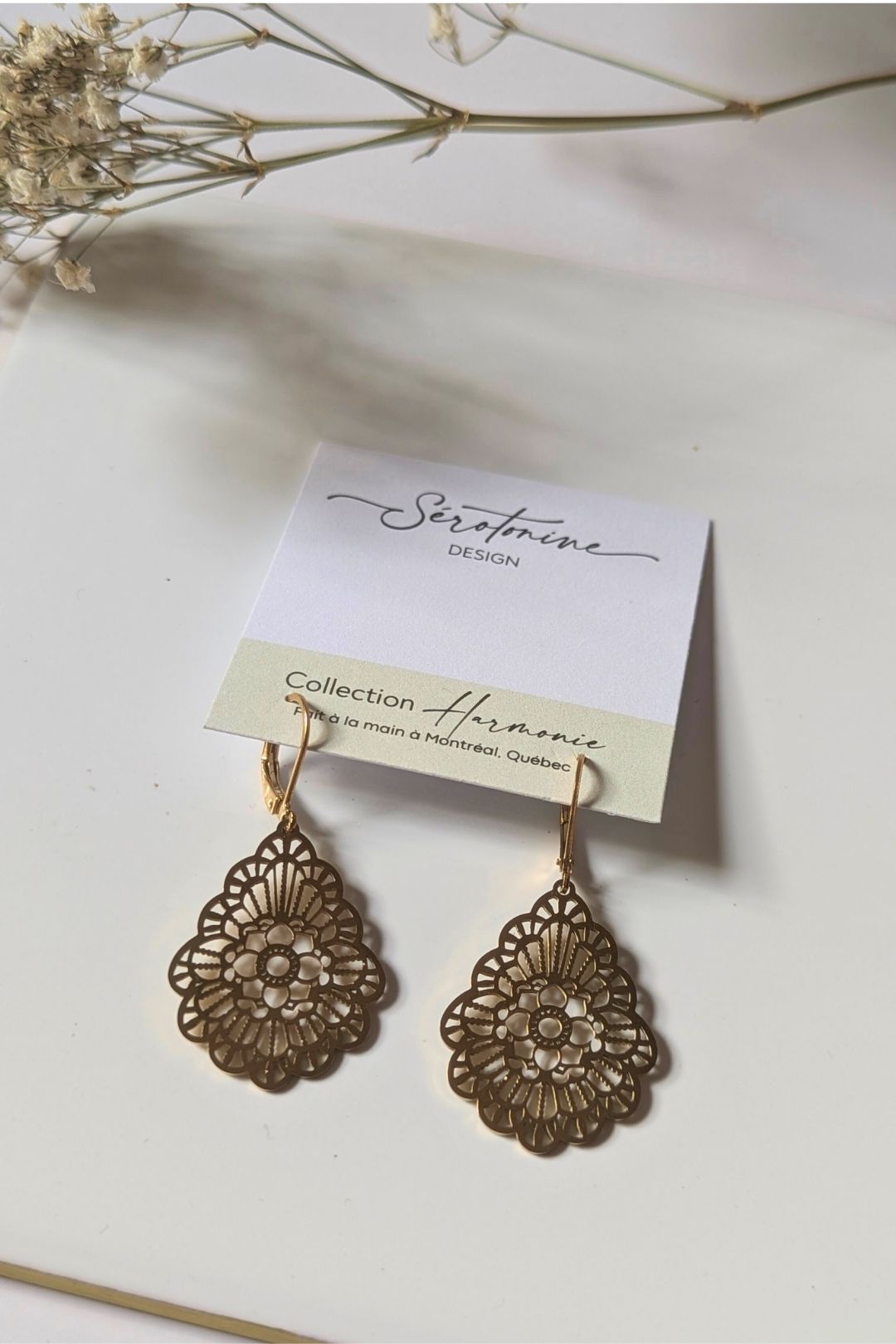 Boucles d'oreilles Dentelle - Collection Harmonie