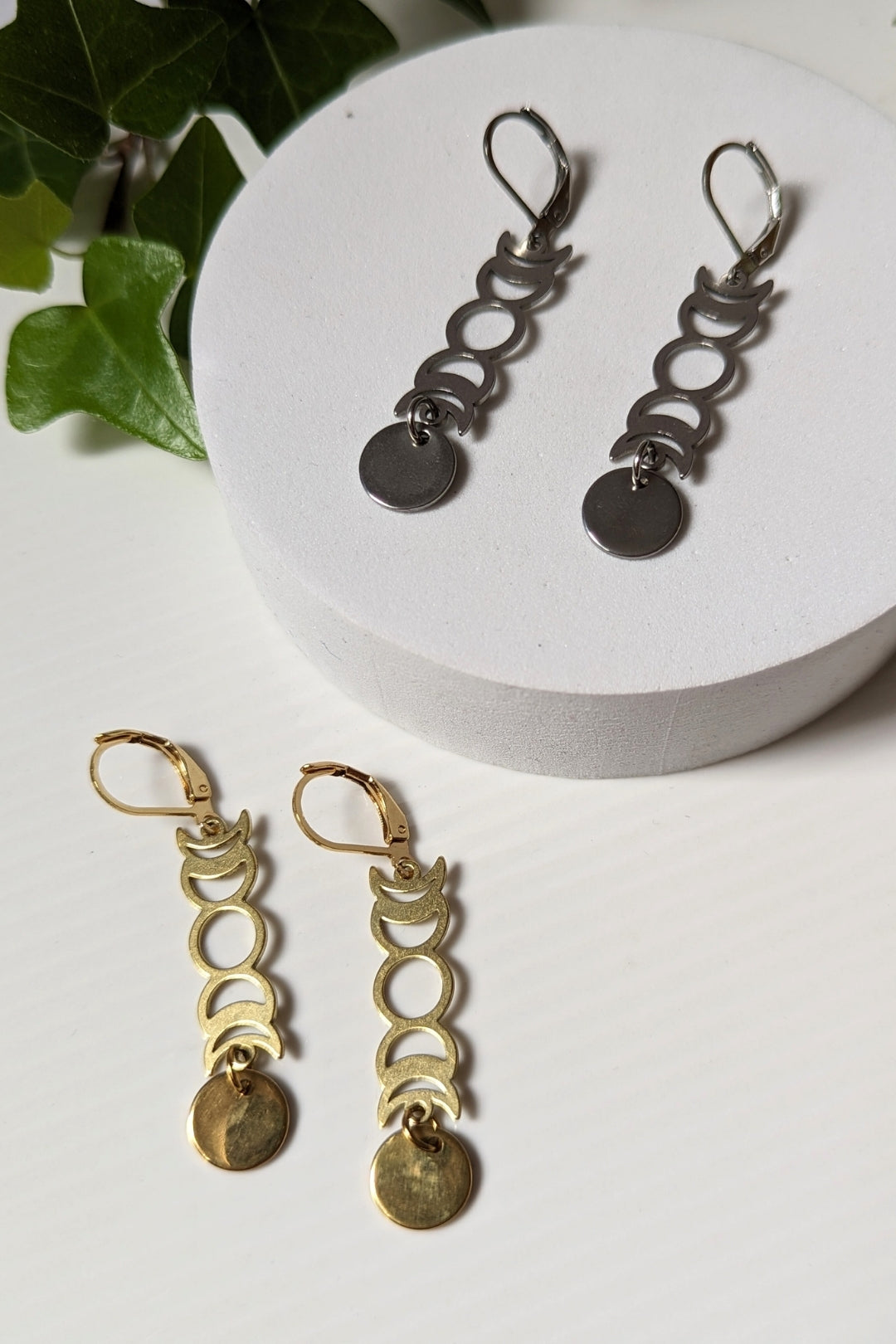 SEROTONINE DESIGN (Collection Harmonie) - Boucles d'oreilles Phases lunaire Boucle d'oreilles by Sérotonine Design | Roxy Lama