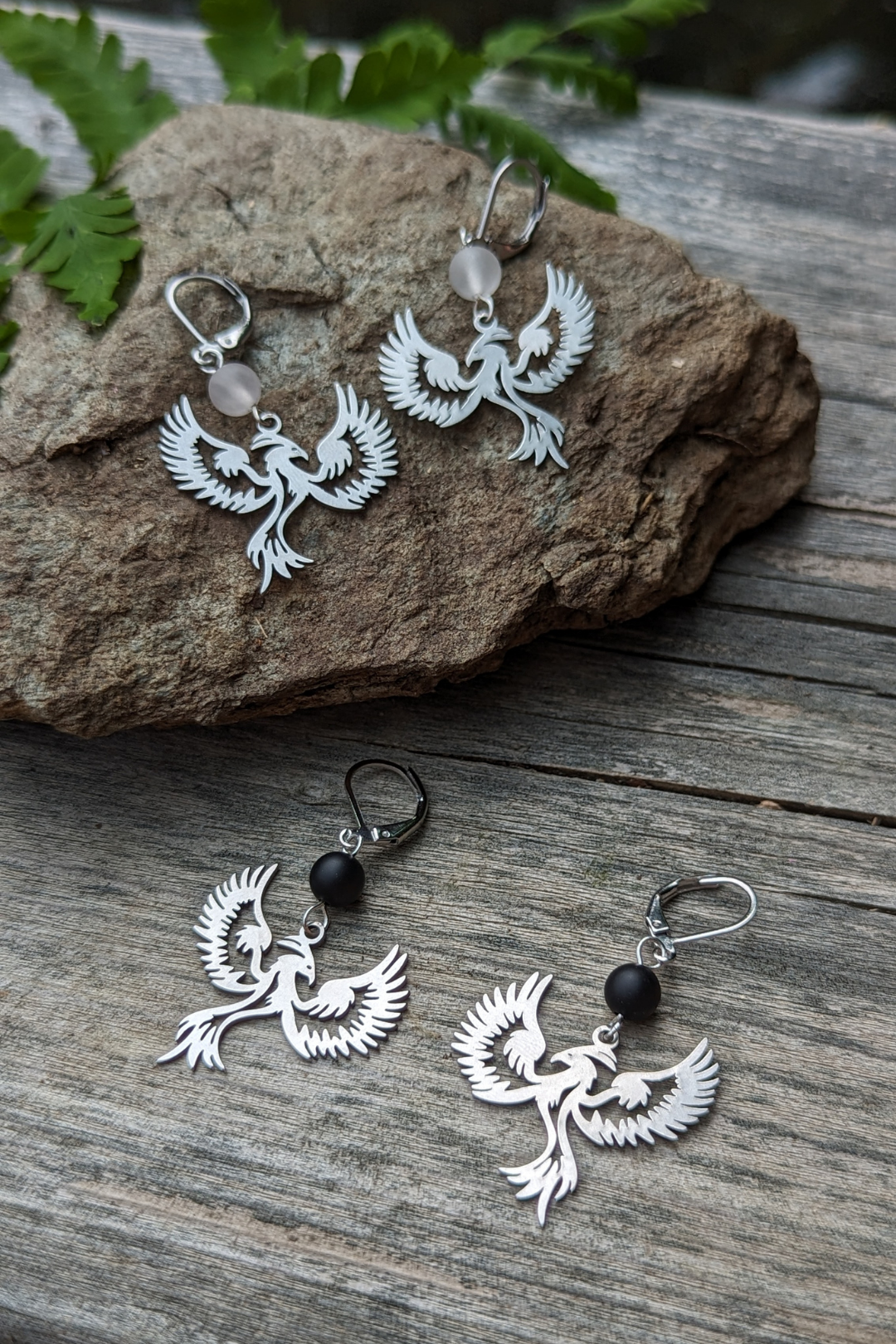 SEROTONINE DESIGN - Boucles oreilles Phoenix Étincelant Boucles d'oreilles by Sérotonine Design | Roxy Lama
