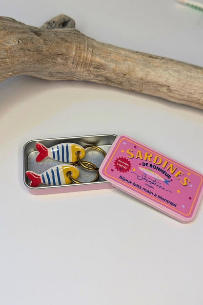 Boucles d’oreilles La Coquette — Sardines de bonheur