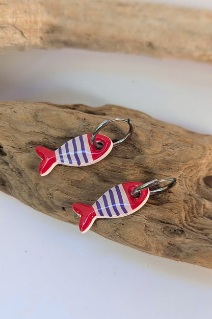 Boucles d’oreilles La Coquette — Sardines de bonheur