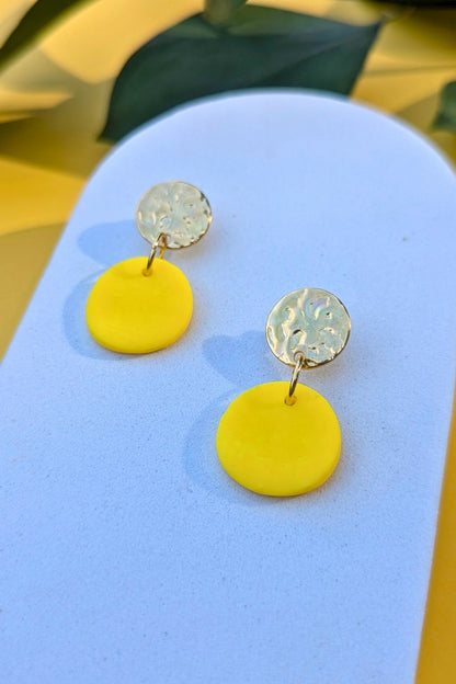 Boucles d'oreilles Soda Jaune - Collection Les Éclatées