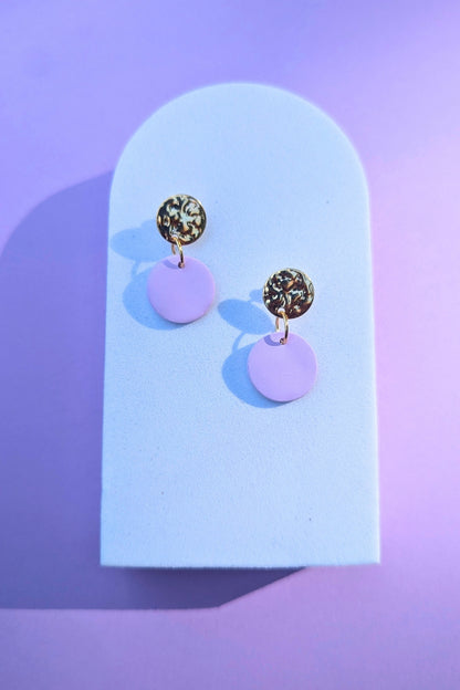 Boucles d'oreilles Soda Lilas - Collection Les Éclatées