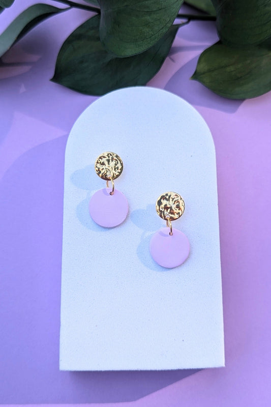 Boucles d'oreilles Soda Lilas - Collection Les Éclatées