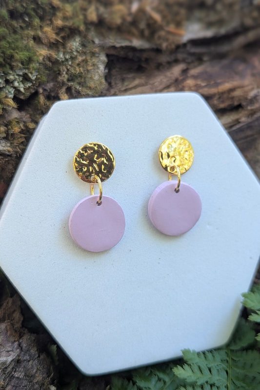 Boucles d'oreilles Soda Lilas - Collection Les Éclatées