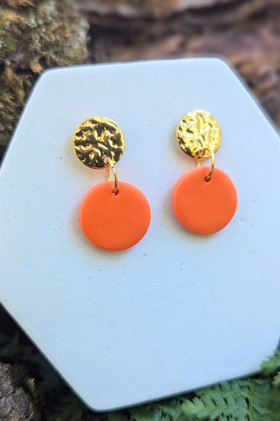 Boucles d'oreilles Soda Orange - Collection Les Éclatées