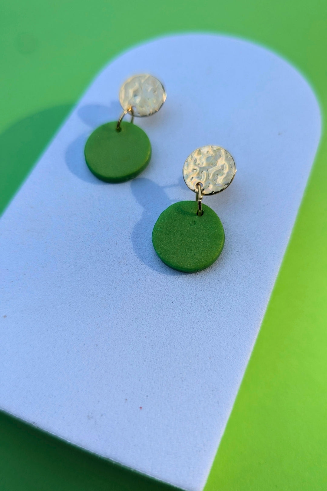 Boucles d'oreilles Soda Vert - Collection Les Éclatées