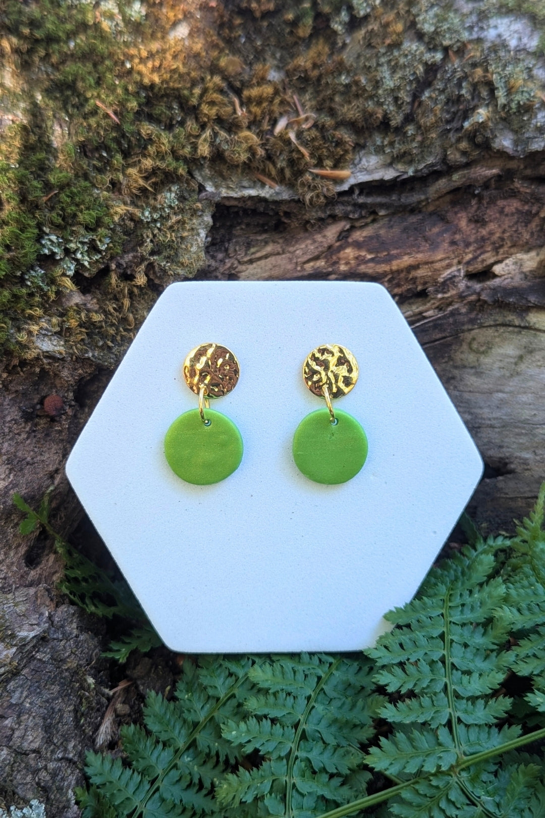 Boucles d'oreilles Soda Vert - Collection Les Éclatées