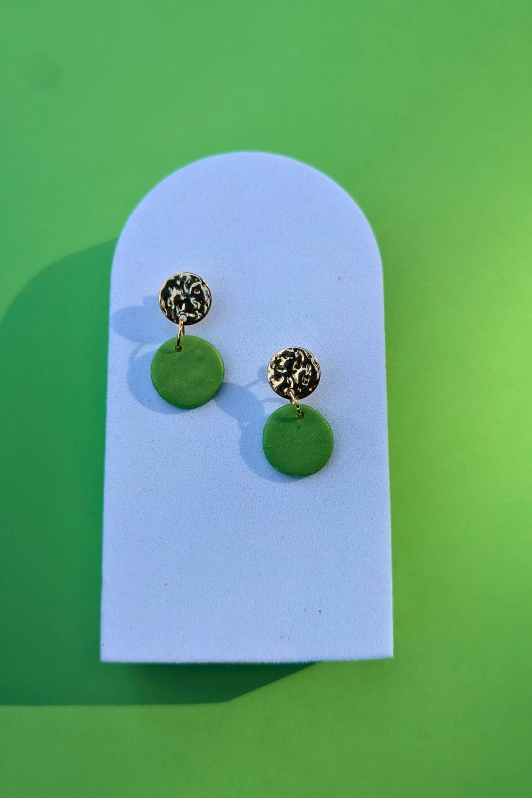 Boucles d'oreilles Soda Vert - Collection Les Éclatées