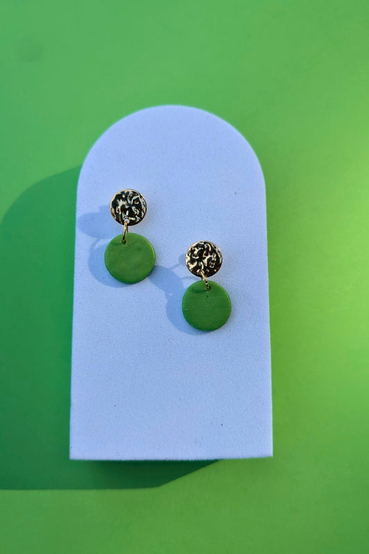 Boucles d'oreilles Soda Vert - Collection Les Éclatées