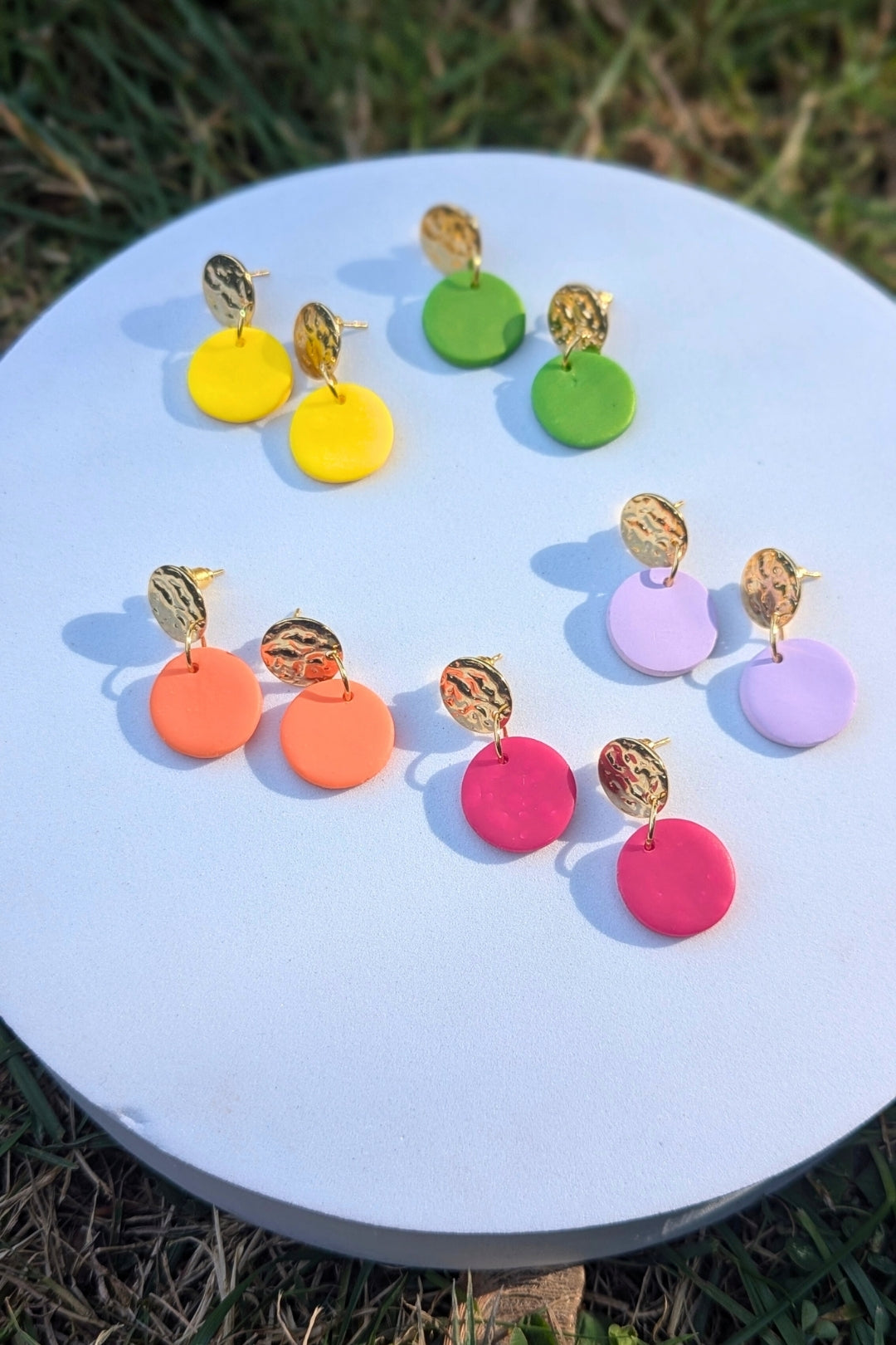 Boucles d'oreilles Soda Jaune - Collection Les Éclatées