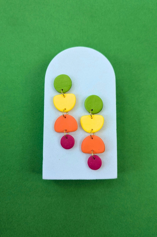 Boucles d'oreilles Zeste - Collection Les Éclatées