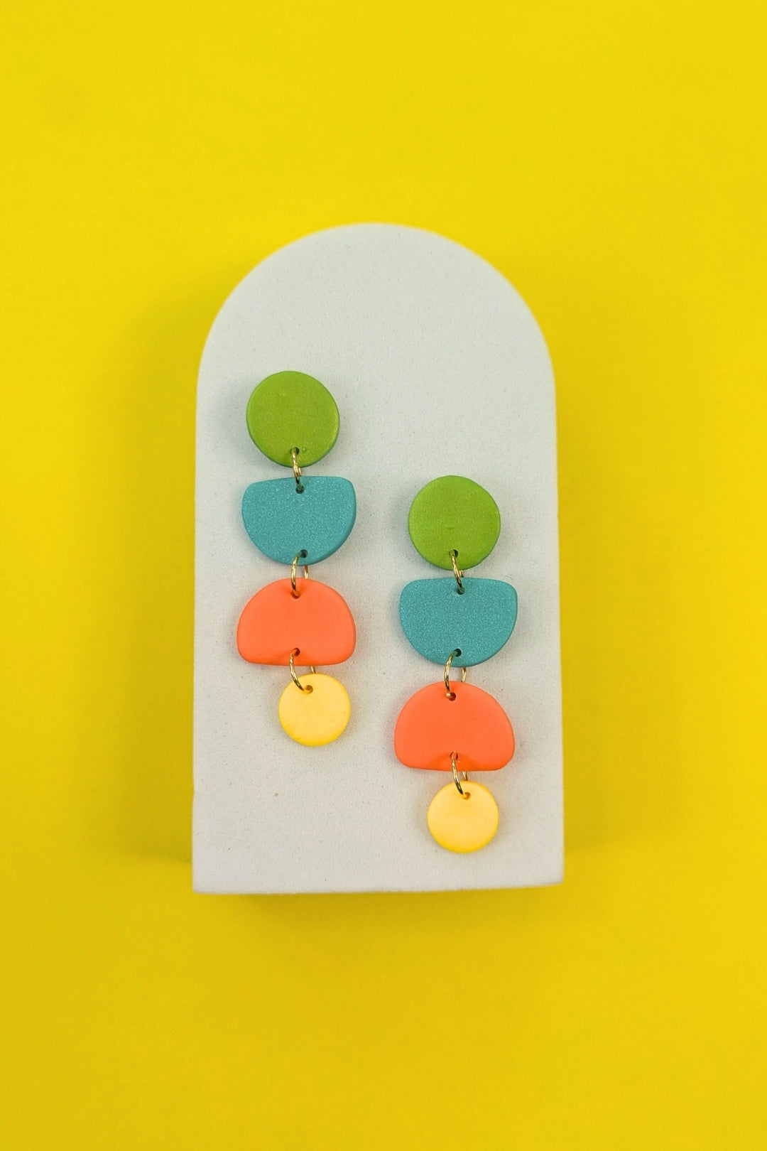 Boucles d'oreilles Zeste - Collection Les Éclatées