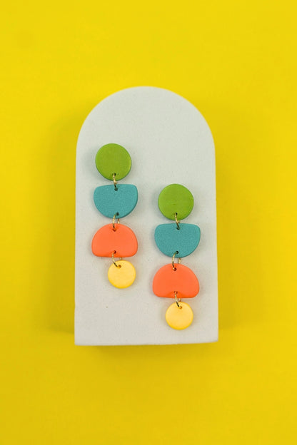 Boucles d'oreilles Zeste - Collection Les Éclatées