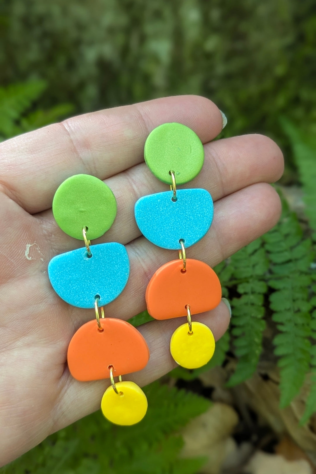 Boucles d'oreilles Zeste - Collection Les Éclatées