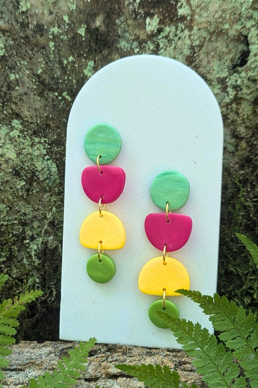 Boucles d'oreilles Zeste - Collection Les Éclatées