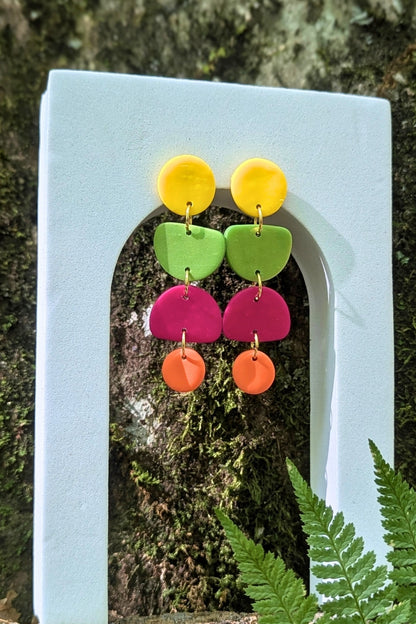 Boucles d'oreilles Zeste - Collection Les Éclatées