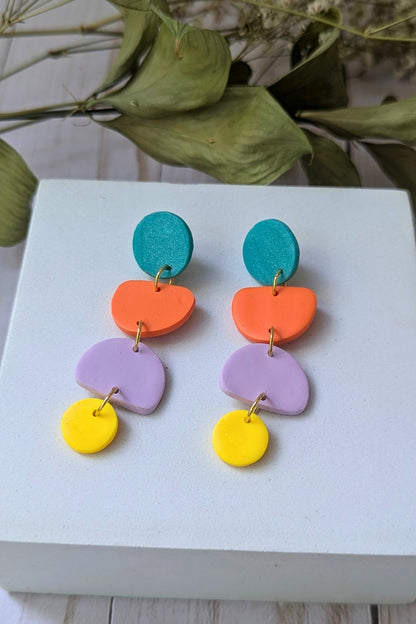 Boucles d'oreilles Zeste - Collection Les Éclatées