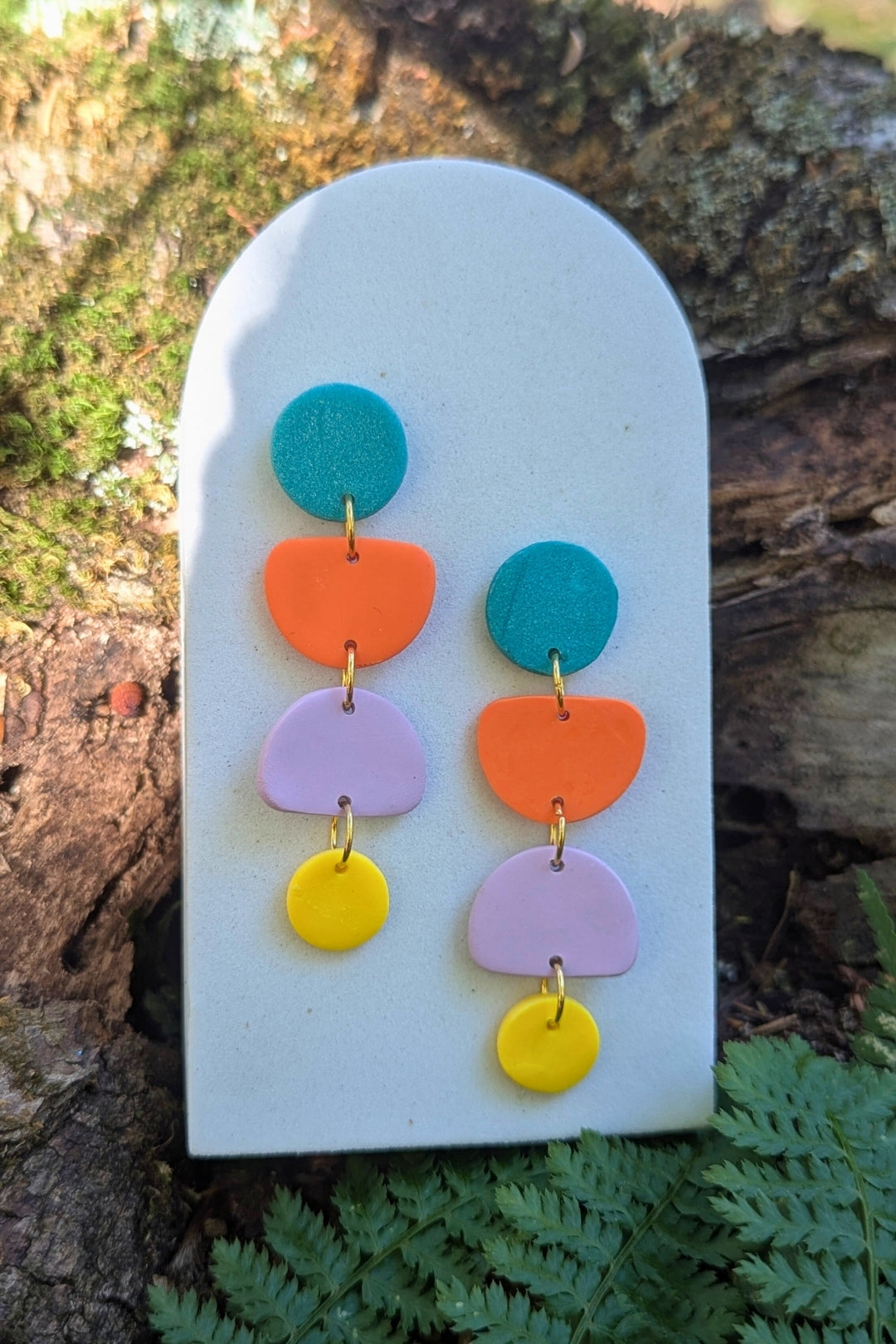 Boucles d'oreilles Zeste - Collection Les Éclatées