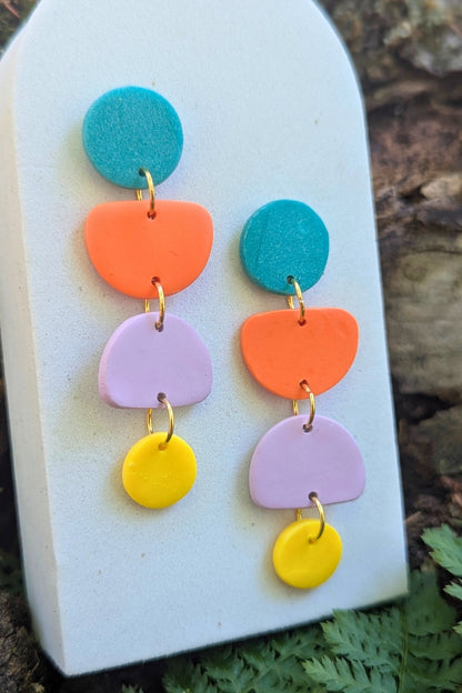 Boucles d'oreilles Zeste - Collection Les Éclatées