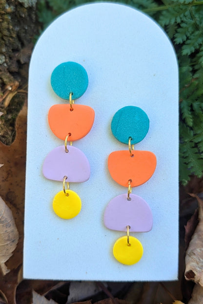 Boucles d'oreilles Zeste - Collection Les Éclatées