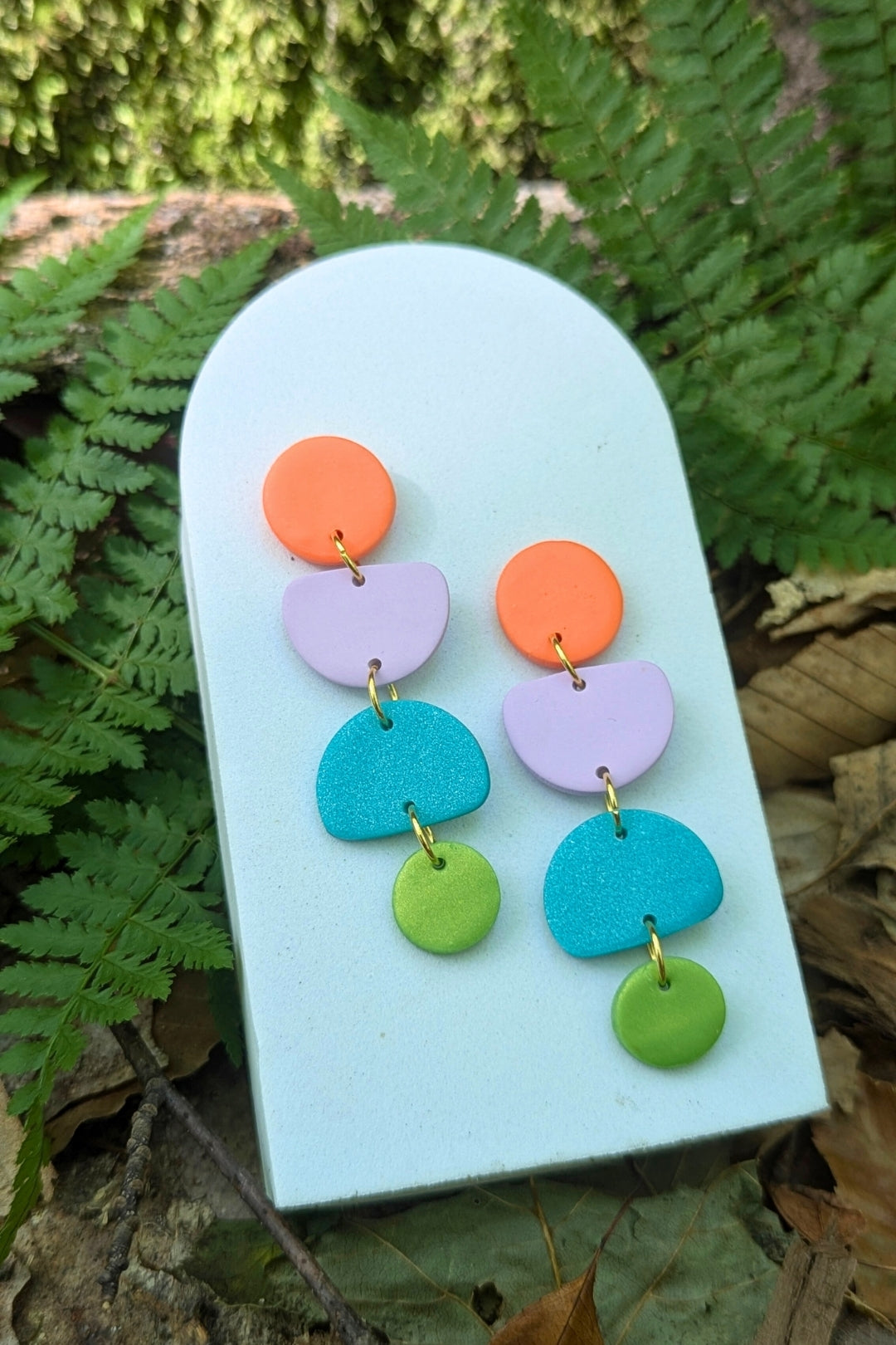 Boucles d'oreilles Zeste - Collection Les Éclatées