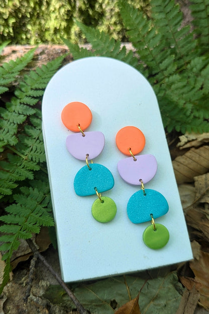 Boucles d'oreilles Zeste - Collection Les Éclatées