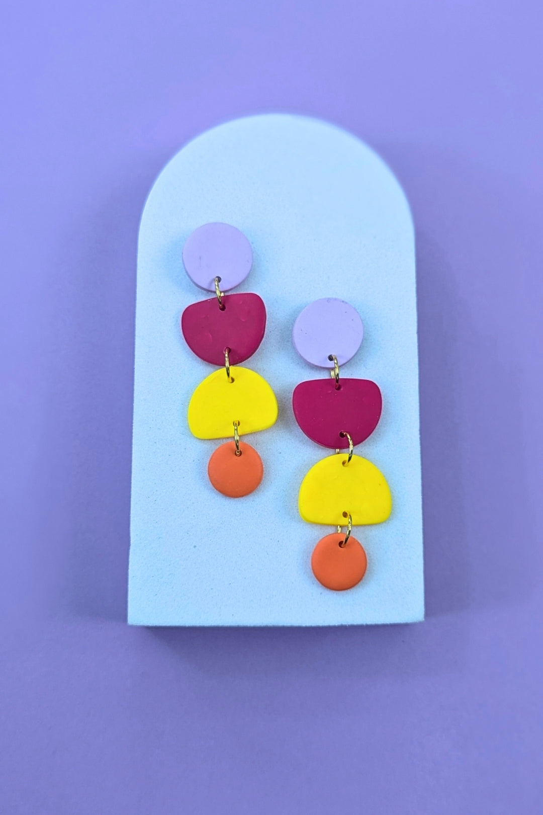 Boucles d'oreilles Zeste - Collection Les Éclatées