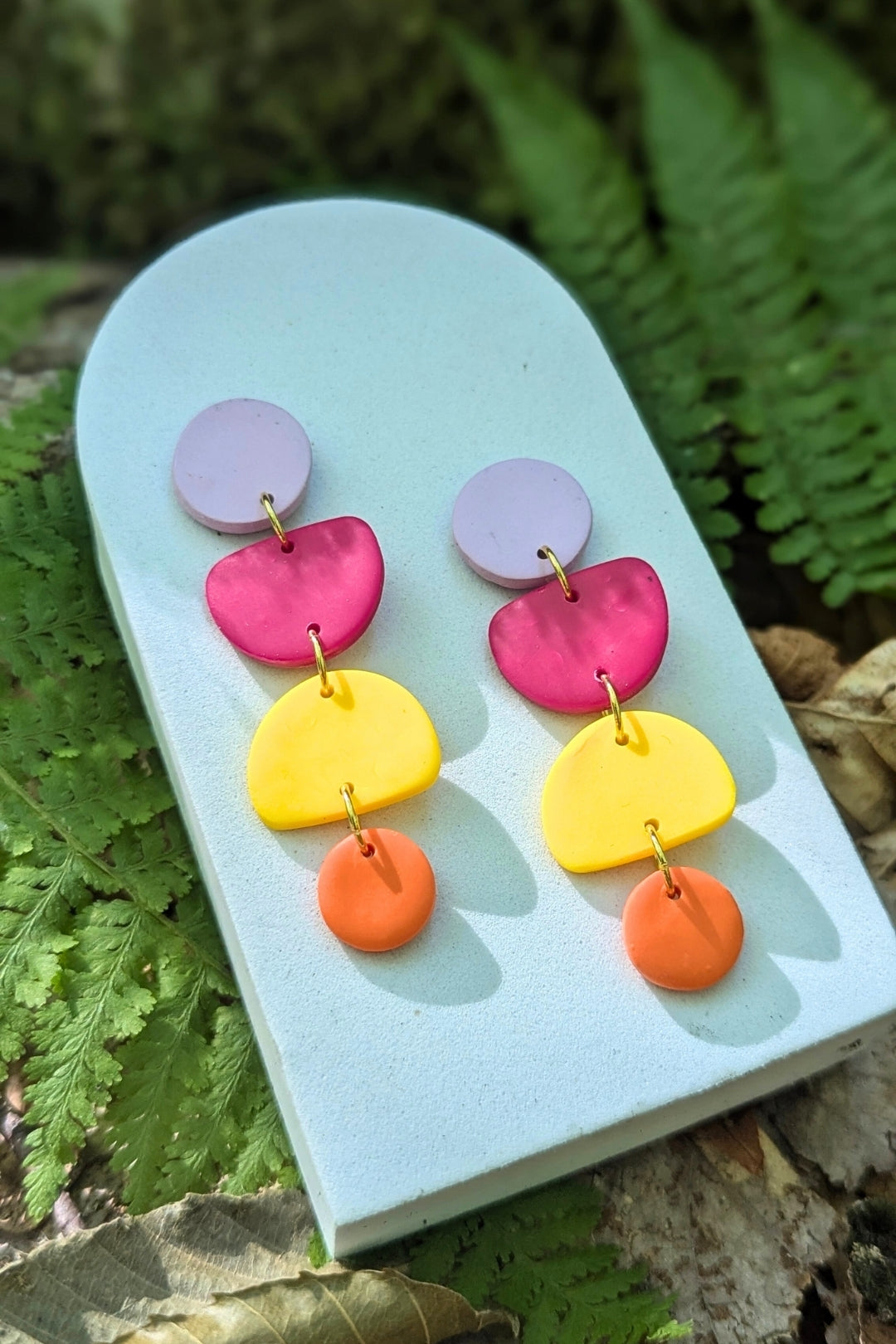 Boucles d'oreilles Zeste - Collection Les Éclatées