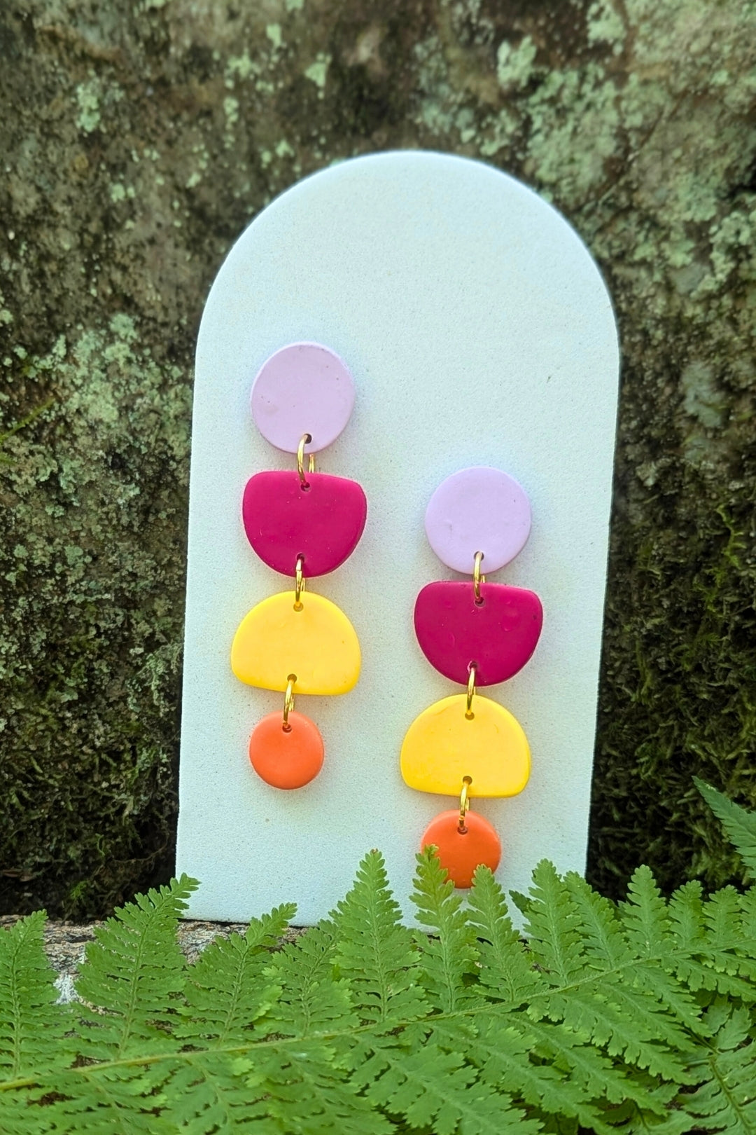 Boucles d'oreilles Zeste - Collection Les Éclatées