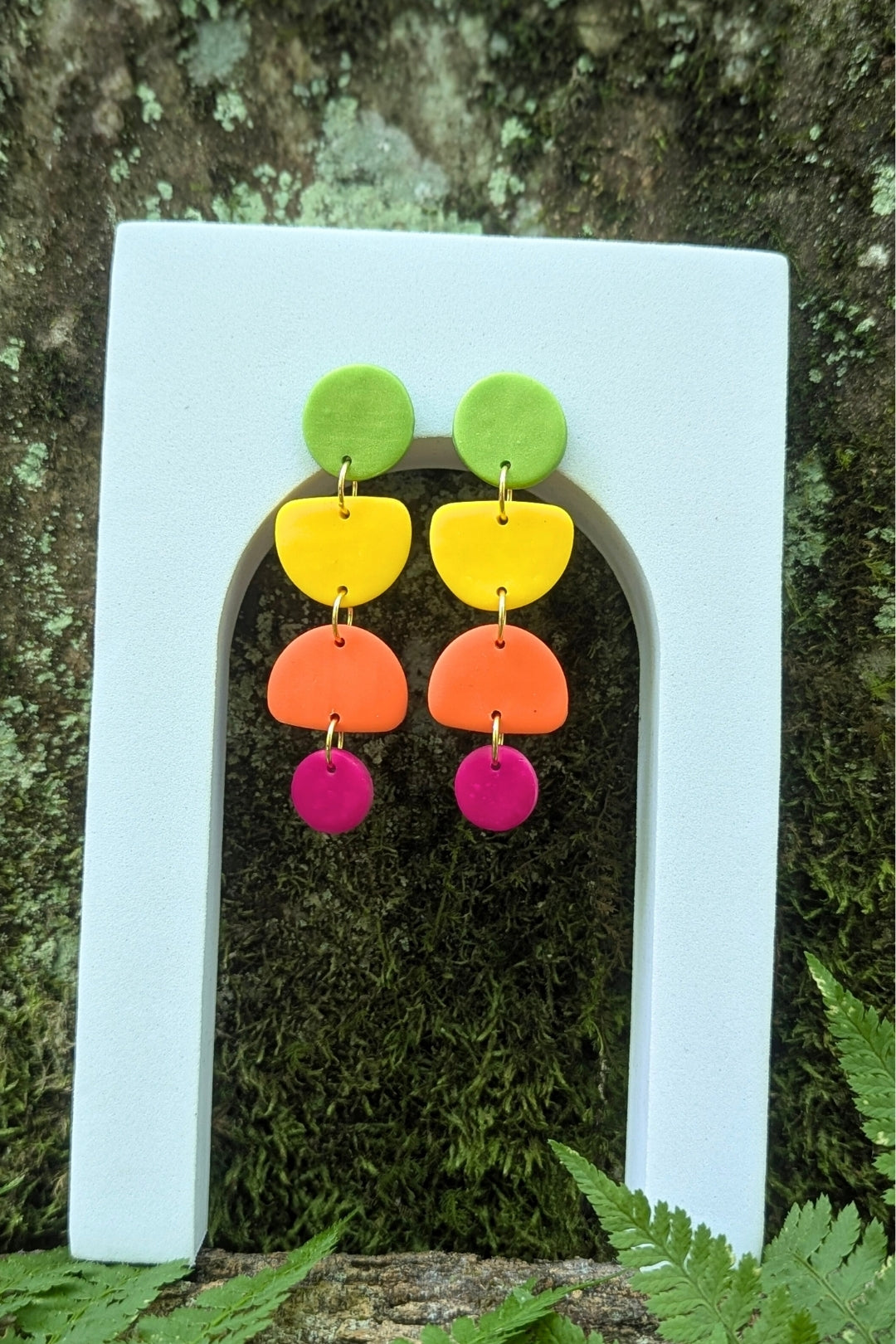 Boucles d'oreilles Zeste - Collection Les Éclatées