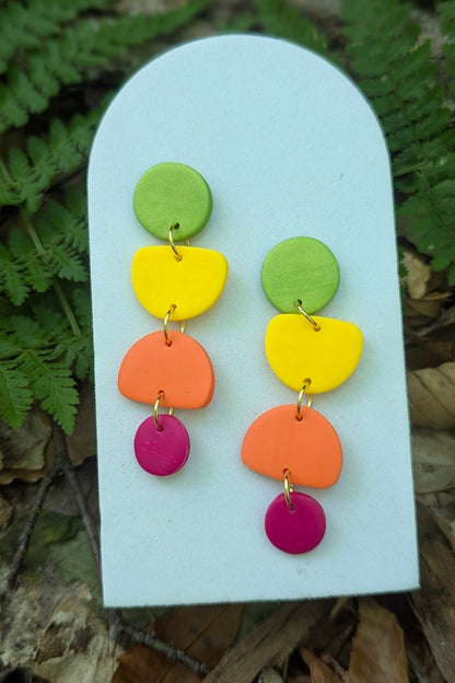 Boucles d'oreilles Zeste - Collection Les Éclatées