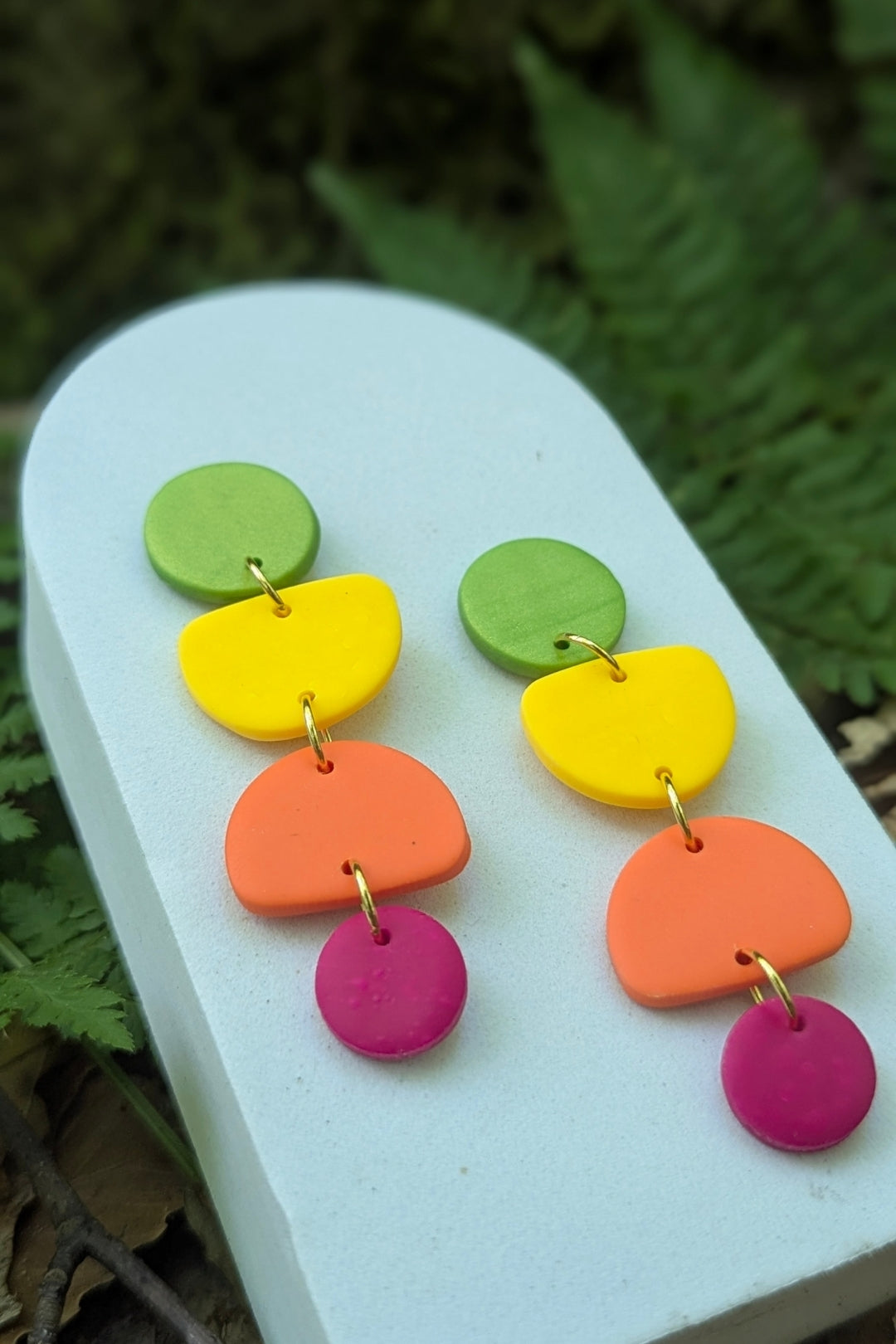 Boucles d'oreilles Zeste - Collection Les Éclatées