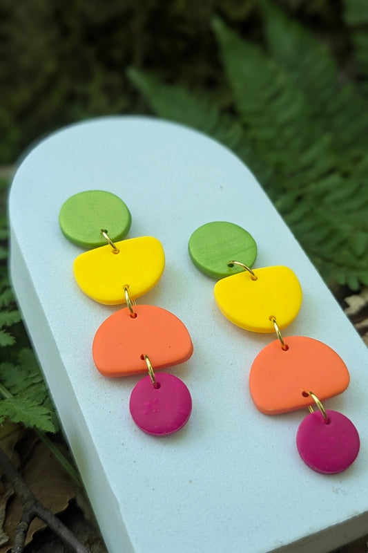 Boucles d'oreilles Zeste - Collection Les Éclatées