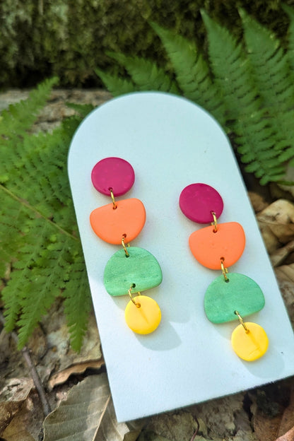 Boucles d'oreilles Zeste - Collection Les Éclatées