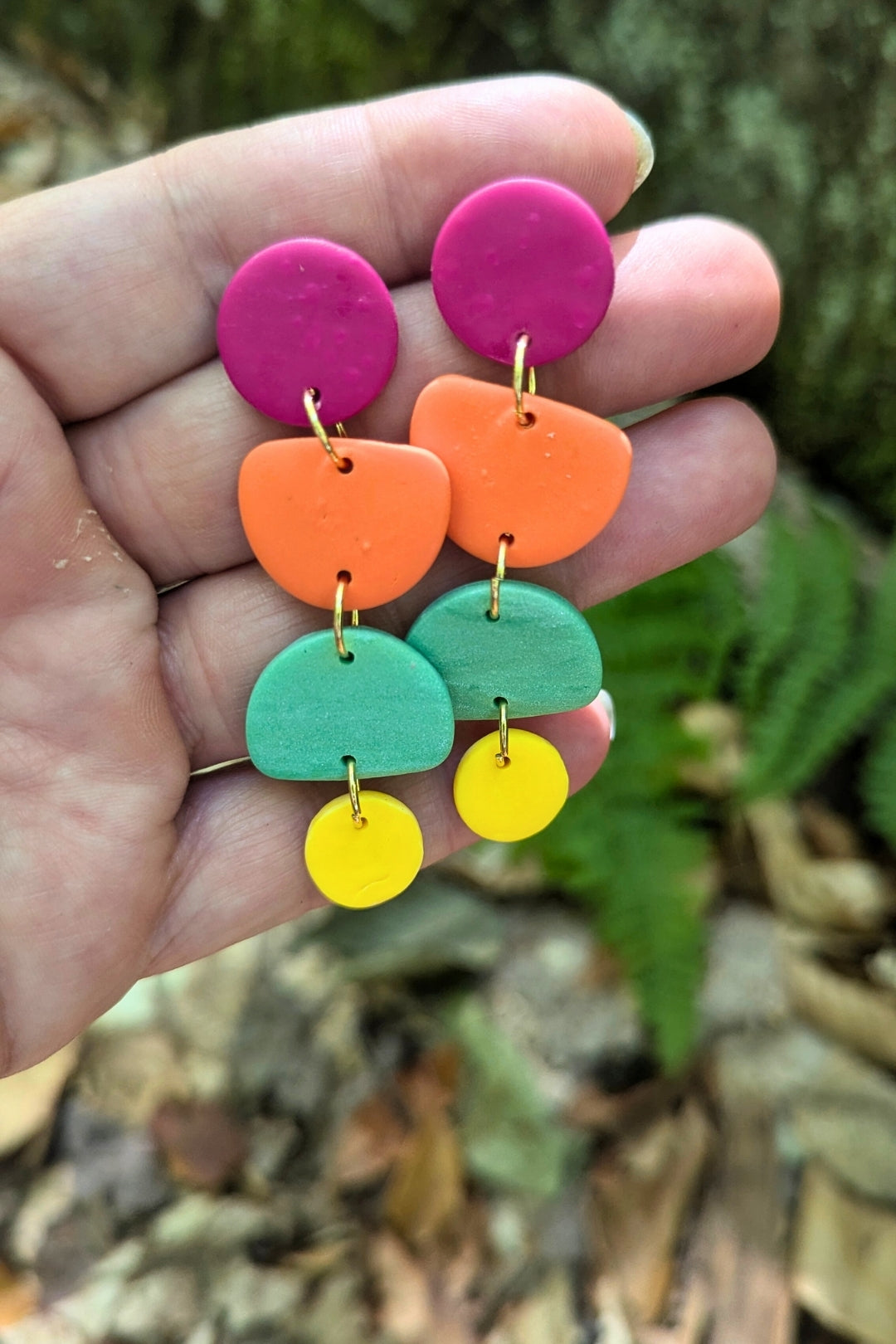 Boucles d'oreilles Zeste - Collection Les Éclatées