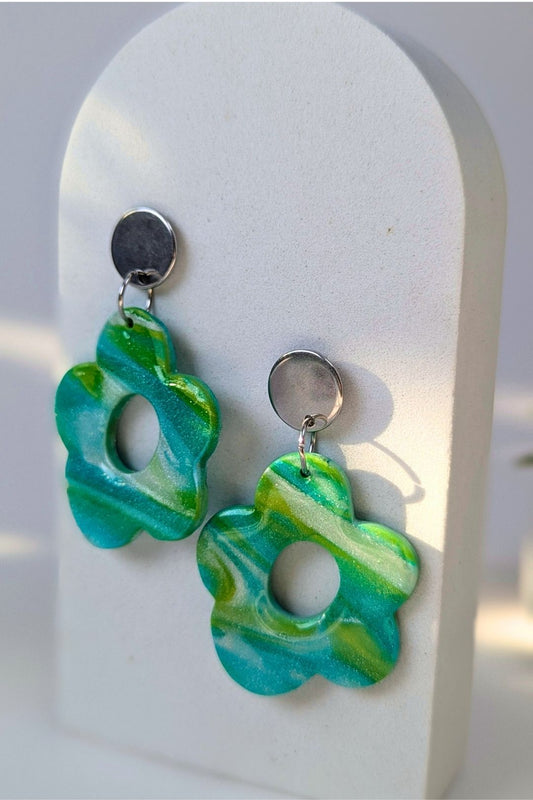 Boucles d'oreilles Flora Pop - Collection Les Éclatées