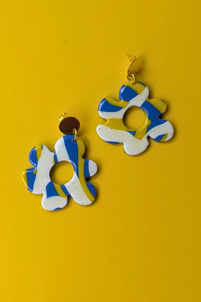 Boucles d'oreilles Flora Pop - Collection Les Éclatées