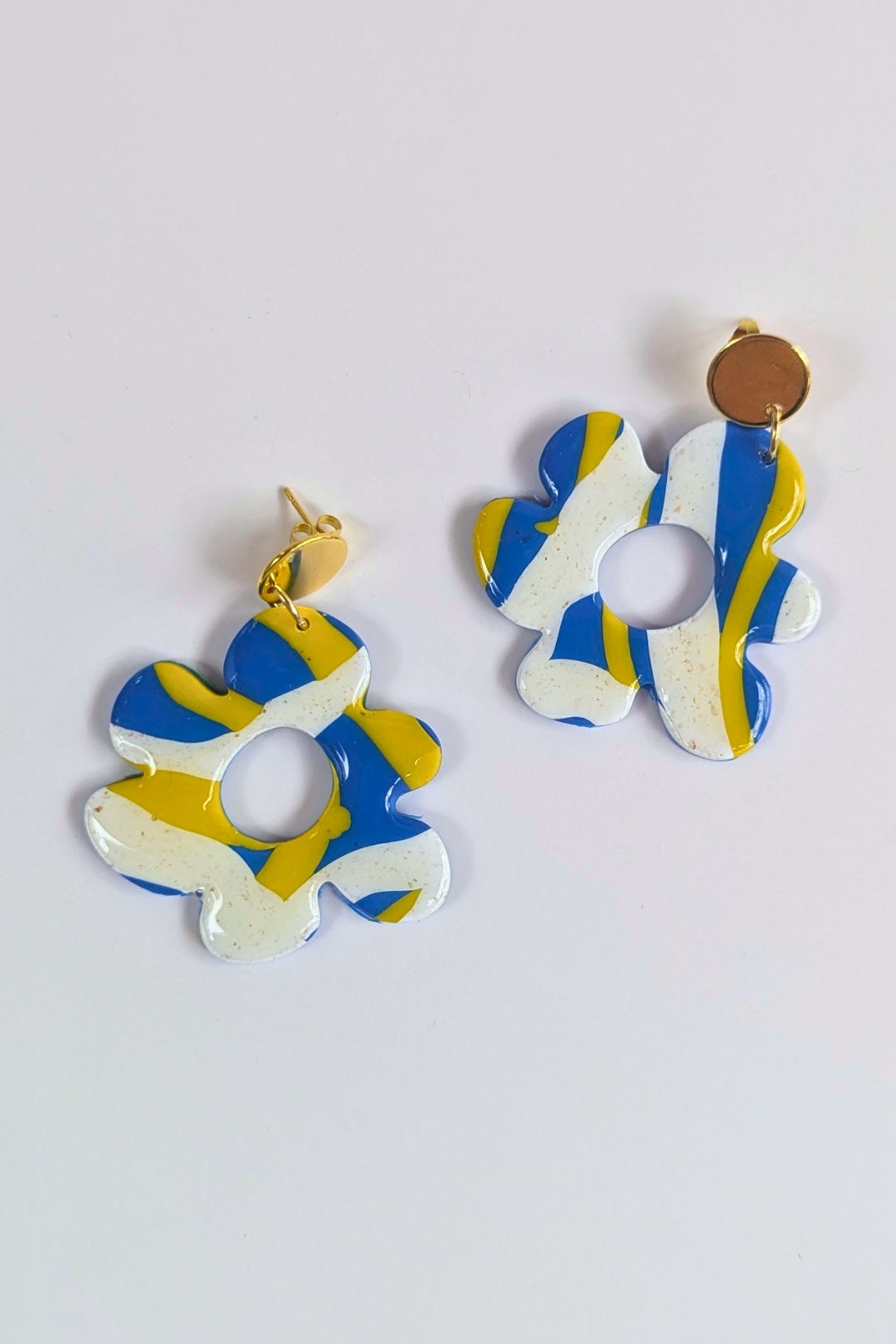 Boucles d'oreilles Flora Pop - Collection Les Éclatées
