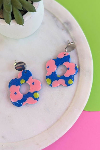 Boucles d'oreilles Flora Pop - Collection Les Éclatées