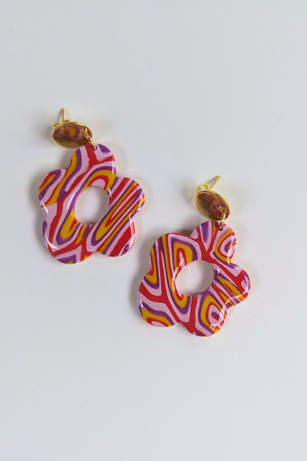 Boucles d'oreilles Flora Pop - Collection Les Éclatées